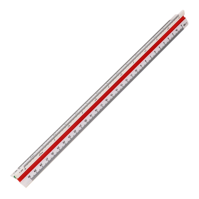 Foska 30cm Triangular Architect Scale Ruler
