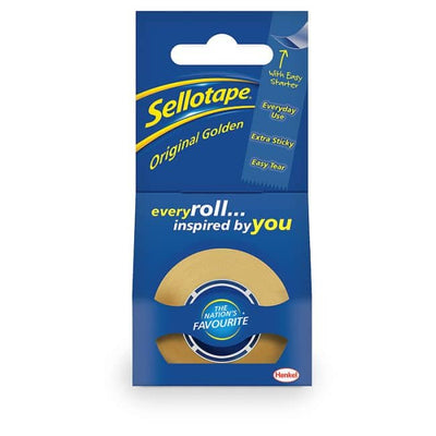 Sellotape Original Golden Tape - 18mm x 25m
