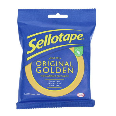 Sellotape Original Golden Tape - 24mm x 50m