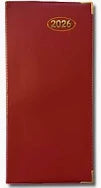 2026 Slim Pocket Diary Black, Blue or Red