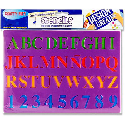 30mm Letter and Number Stencil