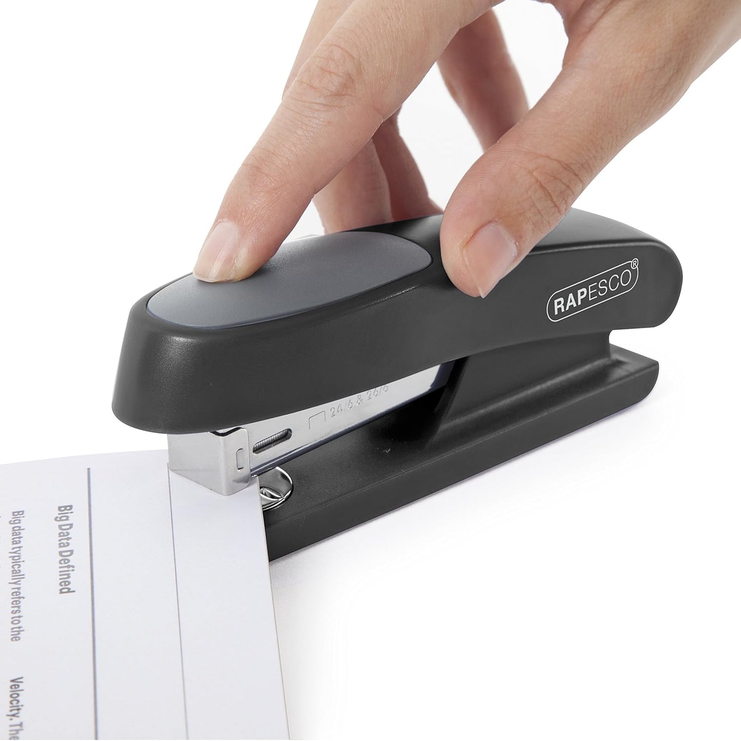 Rapesco ECO Sting Ray Stapler Antibacterial Protection, Black