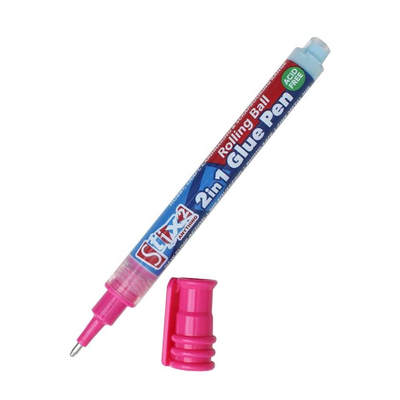Stix2 2 in 1 Rolling Ball Glue Pen Fine Tip S57261