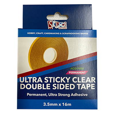 Stix2 Double Sided Polyester Ultra Sticky Clear Tape
