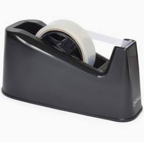 Rapesco Germ-Savvy Antibacterial 500 Heavy Duty Tape Dispenser Black