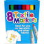 8 x Tiger Textile Markers - Assorted Colours