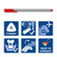 Staedtler ST 334 SB10 Triplus Fineliner Assort Pen (Pack of 10)