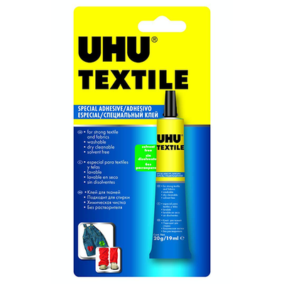 UHU Textile Solvent Free Fabric glue 19ml