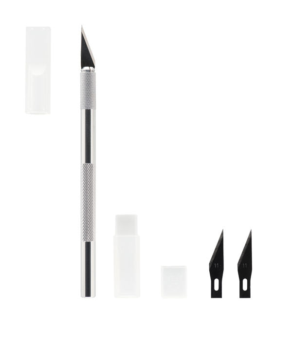 Metal Craft Knife  with Spare Blades - Scalpel Style