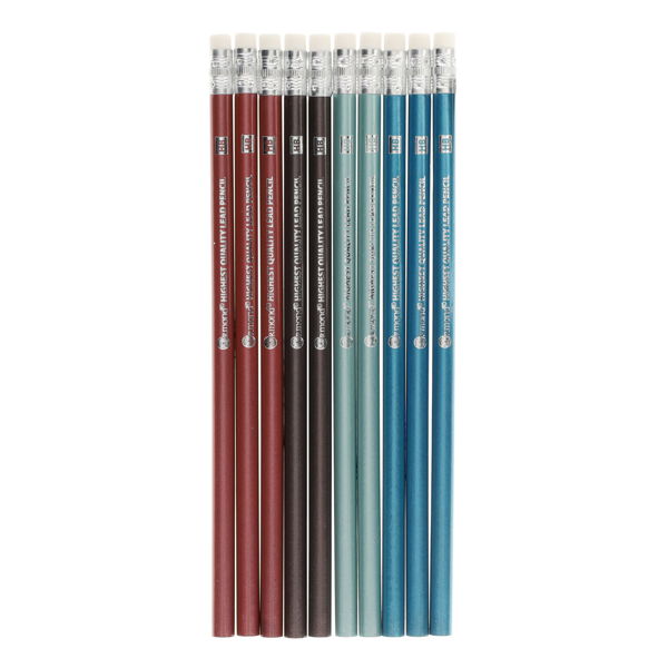 10 x HB Rubber Tipped Pencils