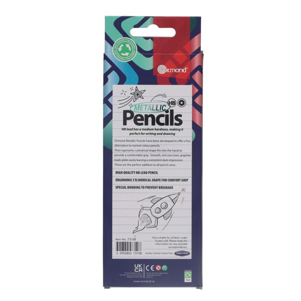 10 x HB Rubber Tipped Pencils