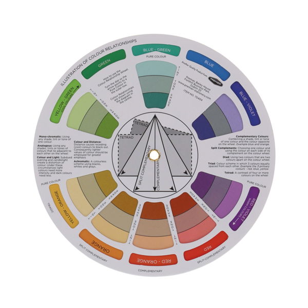 Pocket Colour Wheel 13cm Compact Paint Mixing Tool