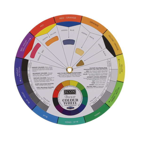 Pocket Colour Wheel 13cm Compact Paint Mixing Tool
