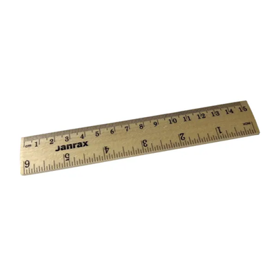 Wooden 6" 15cm Ruler