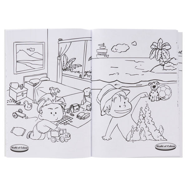 Premier 48 Page A4 Colouring Book Yellow