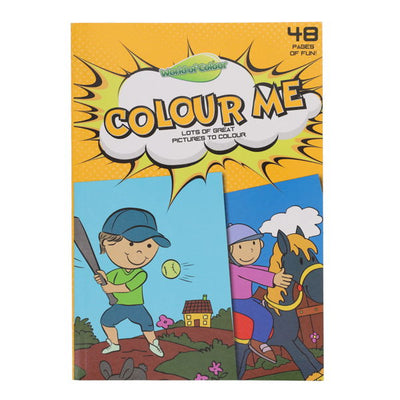 Premier 48 Page A4 Colouring Book Yellow