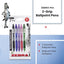 Zebra Z Grip Smooth Multi-Coloured Multipack Biro Pens Medium Pack of 5