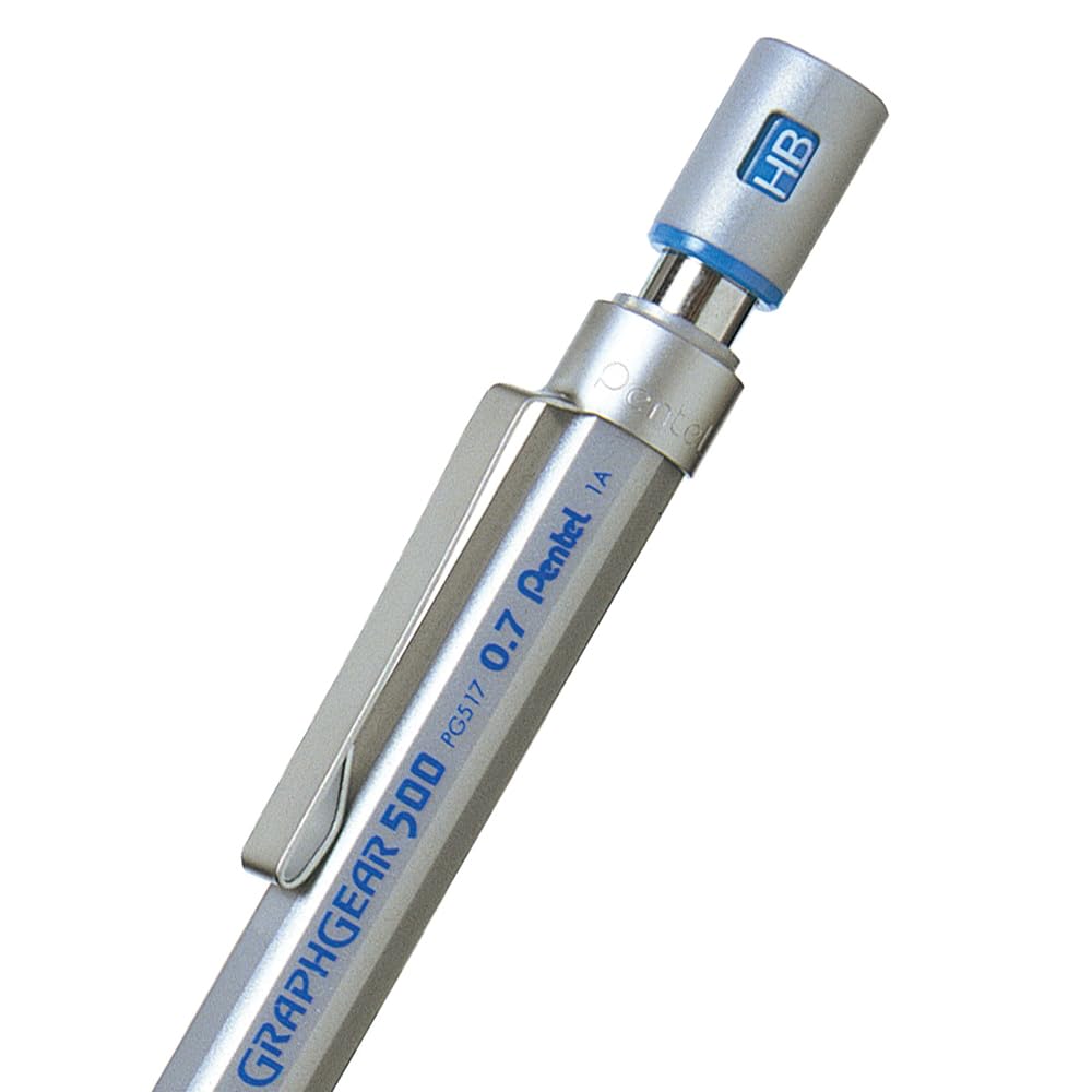 Pentel Graphgear 500 Mechanical Pencil 0.3mm, 0.5mm, 0.7mm or 0.9mm HB