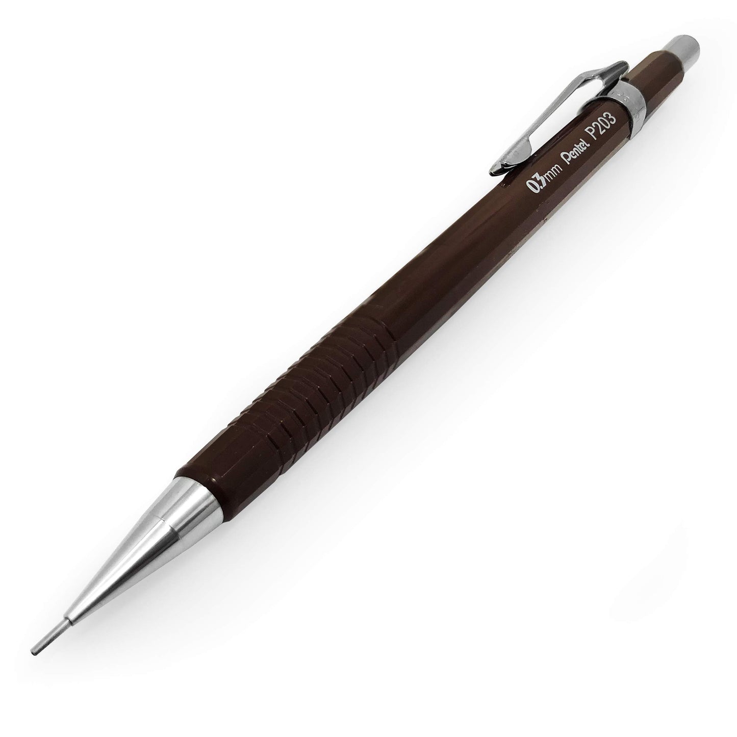 Pentel P203 Mechanical Pencil - 0.3mm - Brown Barrel + Ain Stein 0.3mm HB Refill Leads