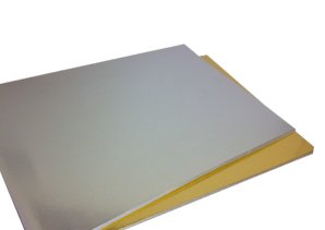Pack of 25 A4 220gsm Mirror Card Silver or Gold