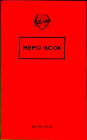 Silvine RedMemo Book 72 Pages 36 Sheets