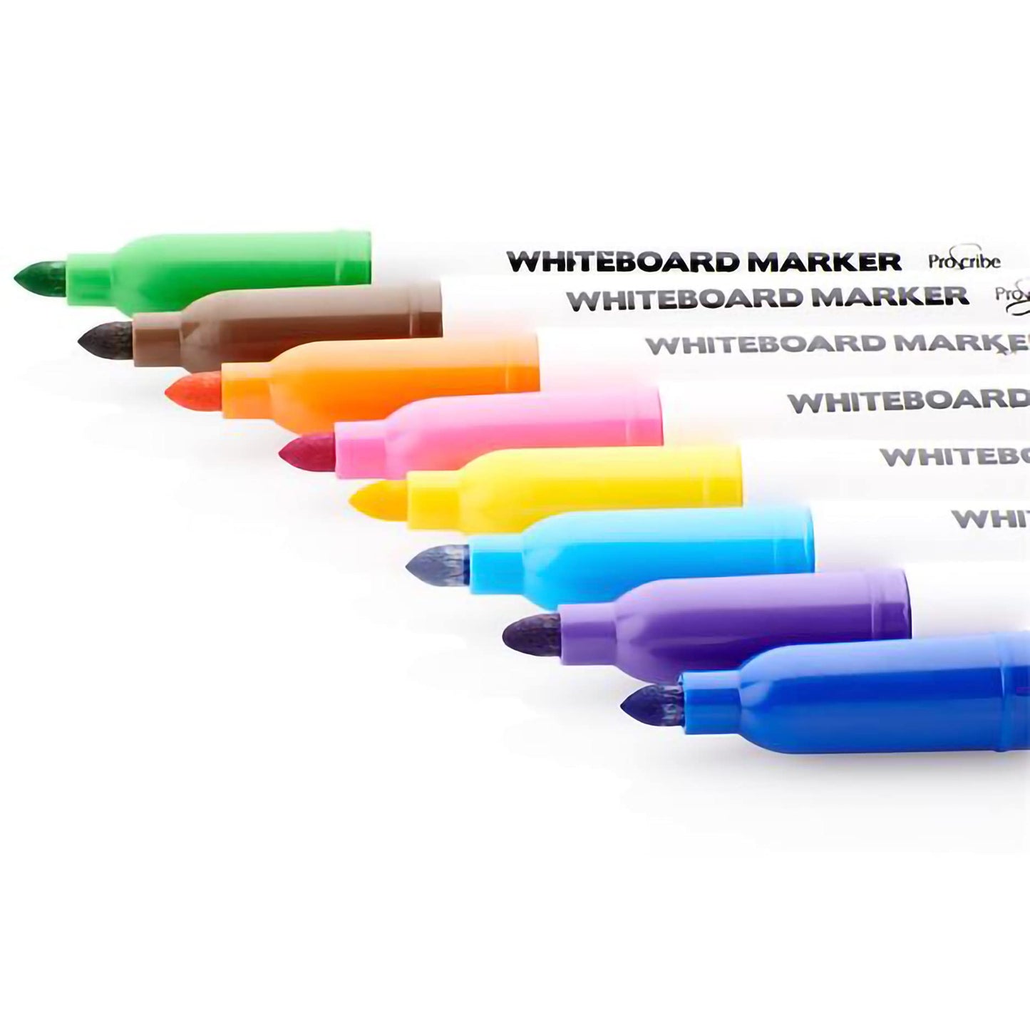 Pro:Scribe Whiteboard Markers Assorted Pack of 8