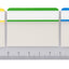Snopake 15885  Extra Thick Repositionable Filing Index Tabs with Ruler 30 Tabs