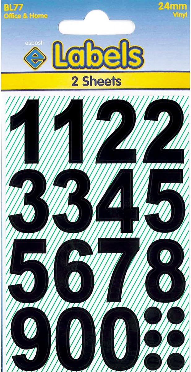 Self Adhesive Letters & Numbers