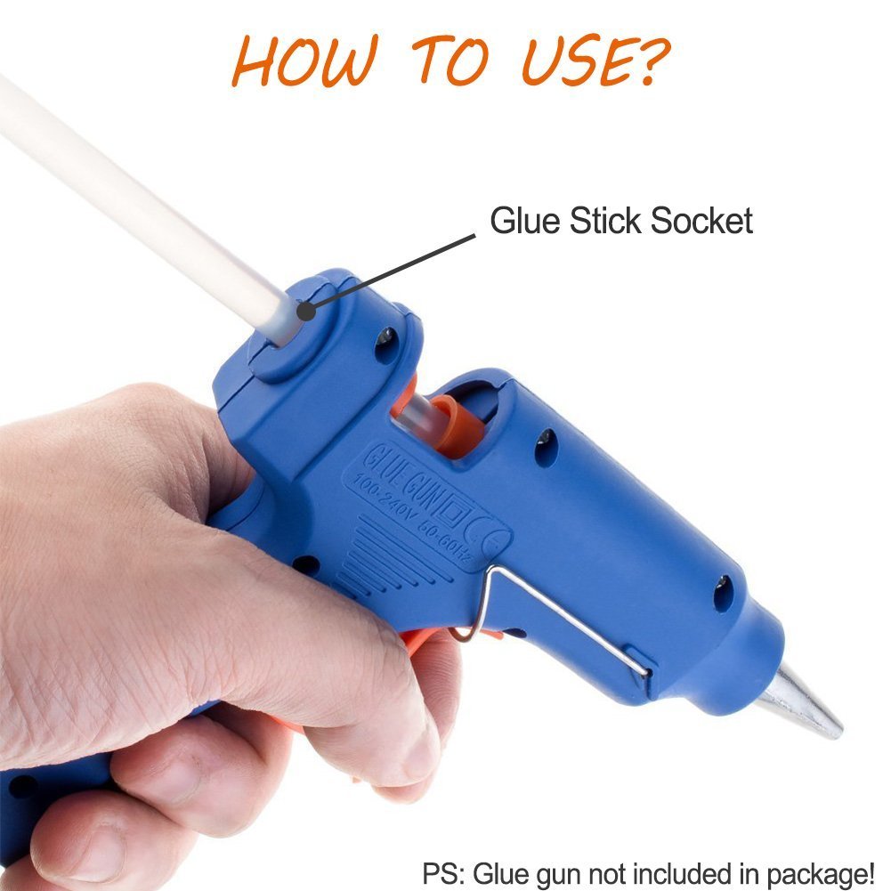 Texet Hot Melt Large Glue Gun Sticks 11.2mm Size Pack of 6