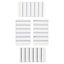 Waterproof Self Adhesive Sealable Labels with Blank Inserts 70 x 15mm Pack of 24