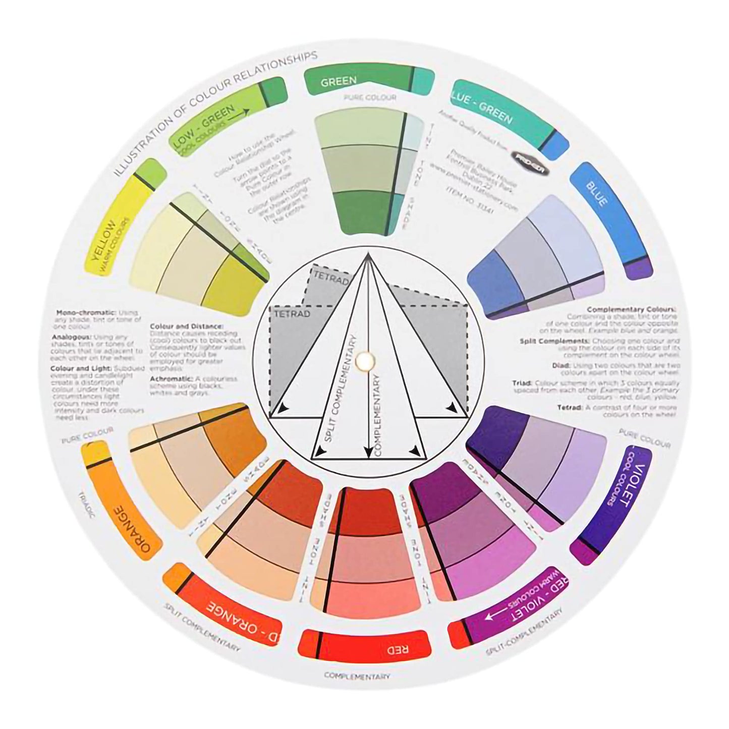Large Artist Colour Wheel 17cm