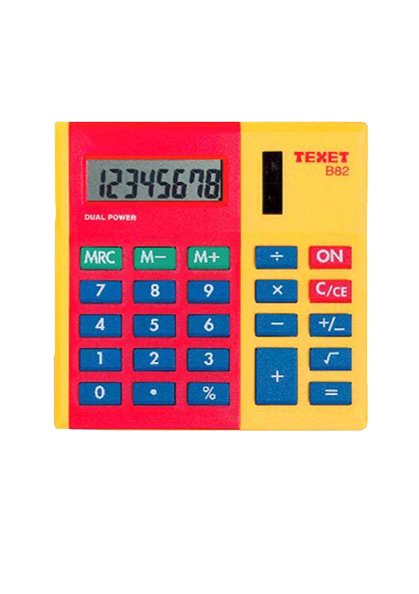 Texet B82 Kay Stage 1/2 Big Key Big Display Calculator - Red