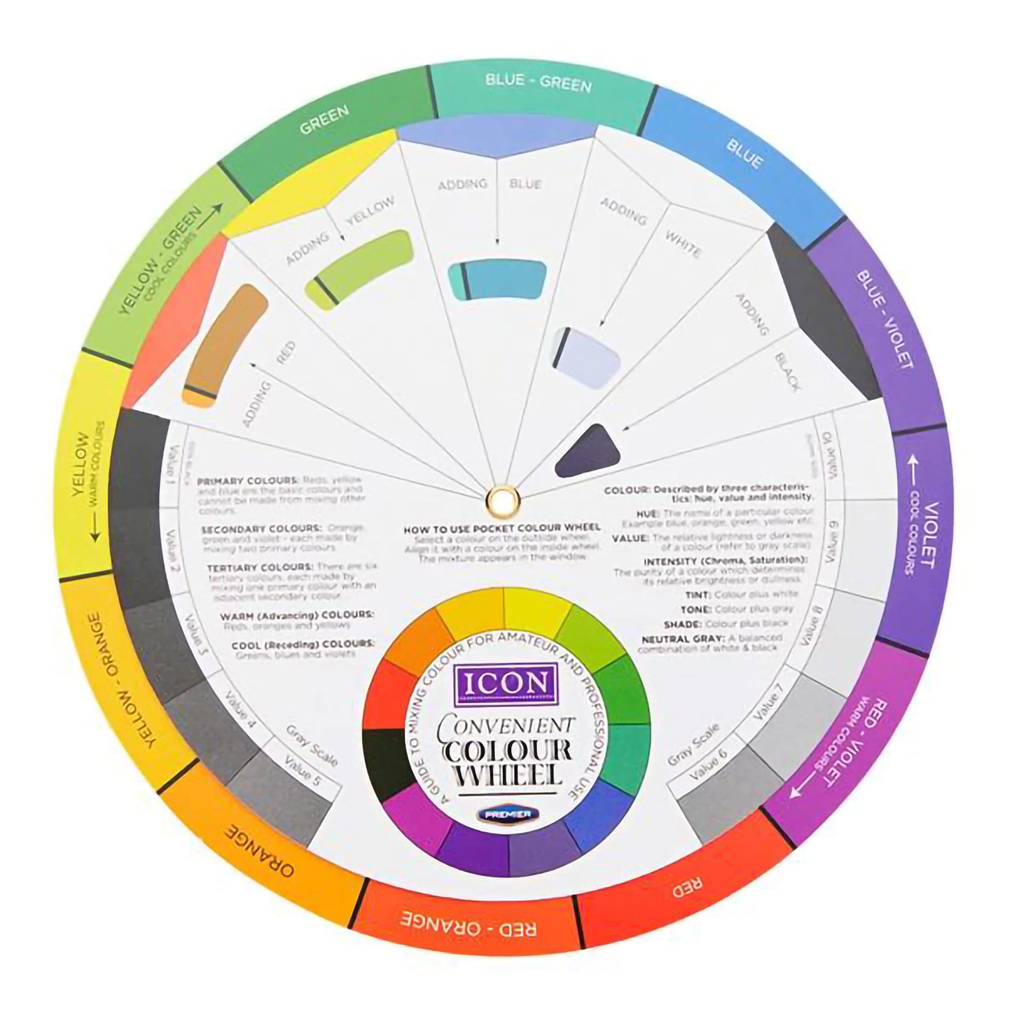 Large Artist Colour Wheel 17cm