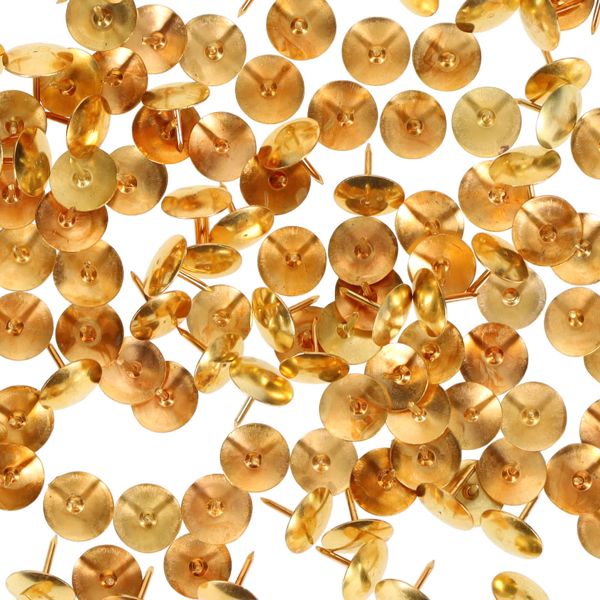 Brass Thumb Tacks Drawing Pins Pack of 100