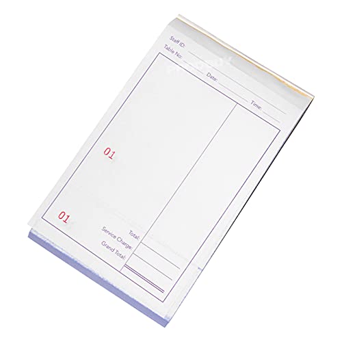 50 Sheet Duplicate Restaurant Bill Pads Carbonless Numbered