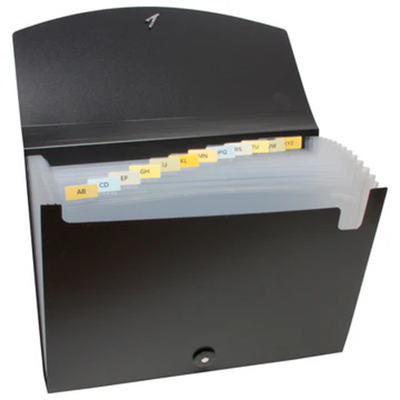 Eco-Eco A4 100% Recycled 13 Clear Pocket Expanding File eco022