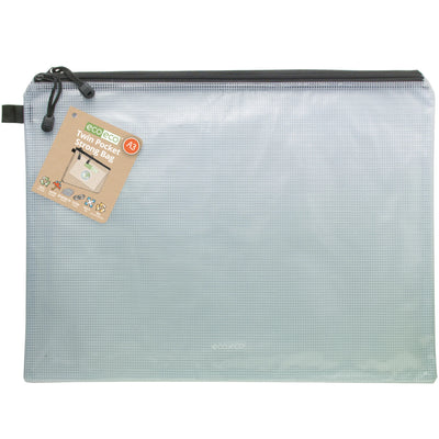 eco eco A3 90% Recycled Twin Pocket Super Strong Zip Bag