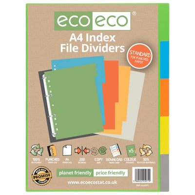 eco-eco A4 50% Recycled January - Plain 5 Part eco071