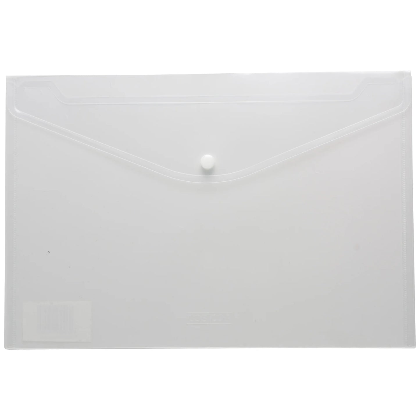 eco eco A3 95% Recycled Press Stud Wallet Clear