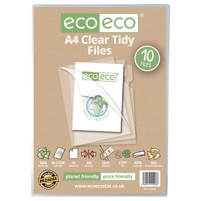 eco-eco A4 50% Recycled Bag Tidy Report Files 10, 25 or 50 Pack