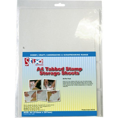 Stix2 A4 Tabbed Stamp Storage Sheet