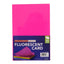 4" x 6" Fluorescent Card 50 Sheets Mixed Colours
