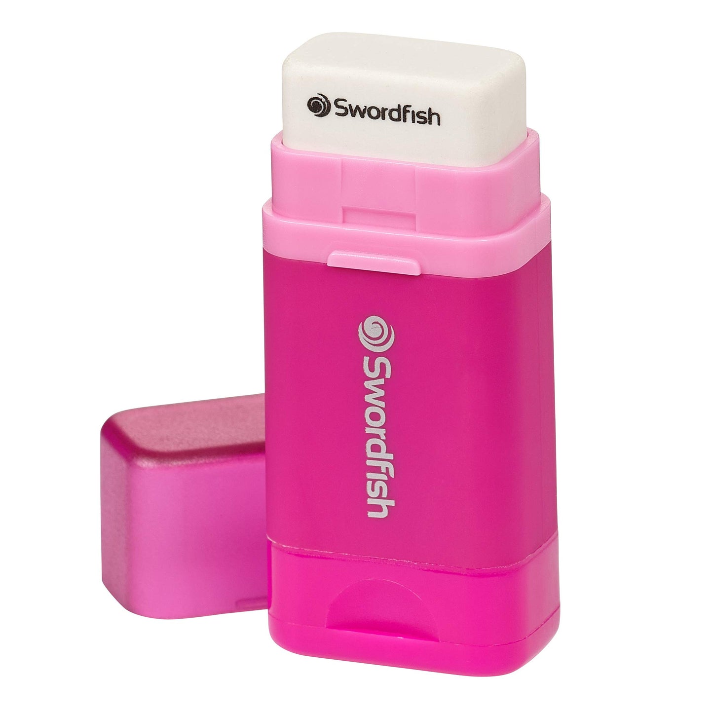 Swordfish Combo Pencil Sharpener and Eraser - Pink