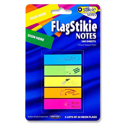 Sign Here Stik-ie Notes Flag Page Markers