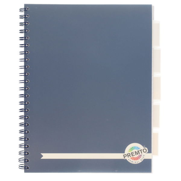 Premtone A4 5 Subject Notebook Choice of Colour