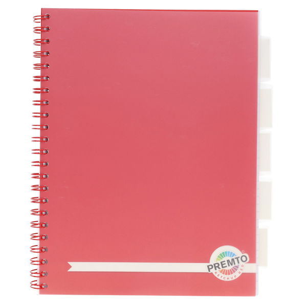 Premtone A4 5 Subject Notebook Choice of Colour