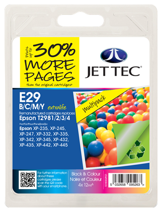 Jet Tec Epson 29 Magenta Multipack CMYK