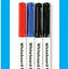 Slim Whiteboard Round Tip Coloured Full Size Marker Pens 4 Pack