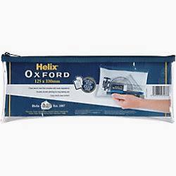 Helix Oxford LargeTransparent Pencil Case 330mmx125mm